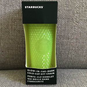 2022 Fall Halloween Starbucks Yellow Lemongrass Glow In The Dark Keychain